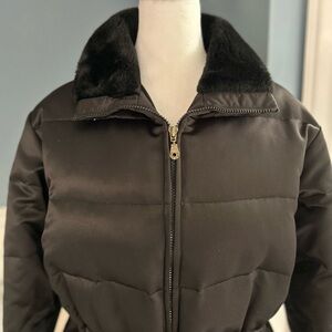 Larry Levine Black Puffer Jacket
